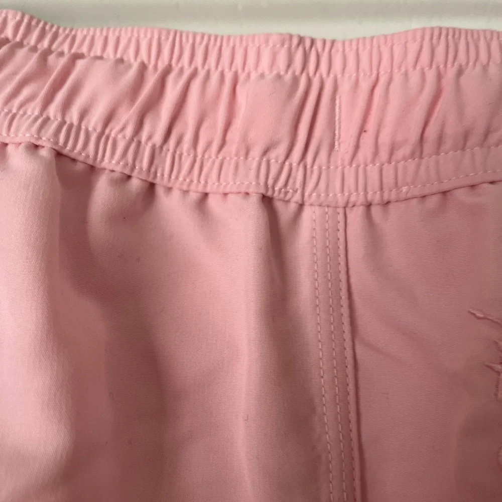 Burberry pink EKD Motif Embroidered men’s/unisex swimtrunks, mesh lining, NWT XL